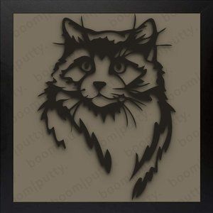 8x8 Framed Ragdoll Designer Print